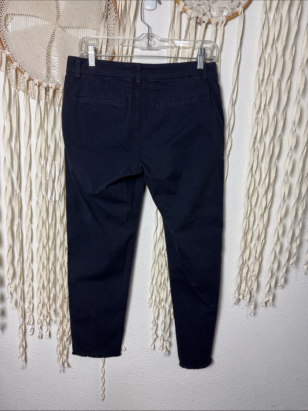 Frank & Eileen Wicklow Italian Chino Cotton Blend Trouser 8 in Charcoal Gray - Picture 6 of 13